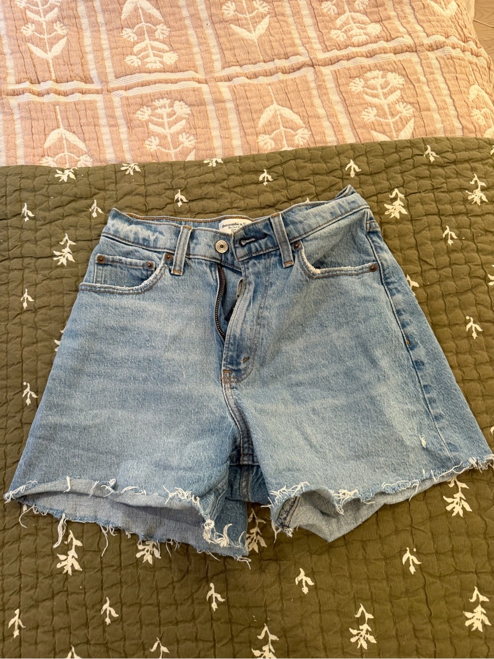 Abercrombie & Fitch Light Blue Denim Cutoff Shorts